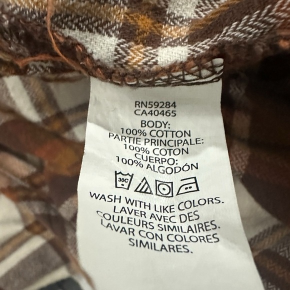 The Children Place Brown and Orange Plaid Skirt Sz 14 - Picture 5 of 5